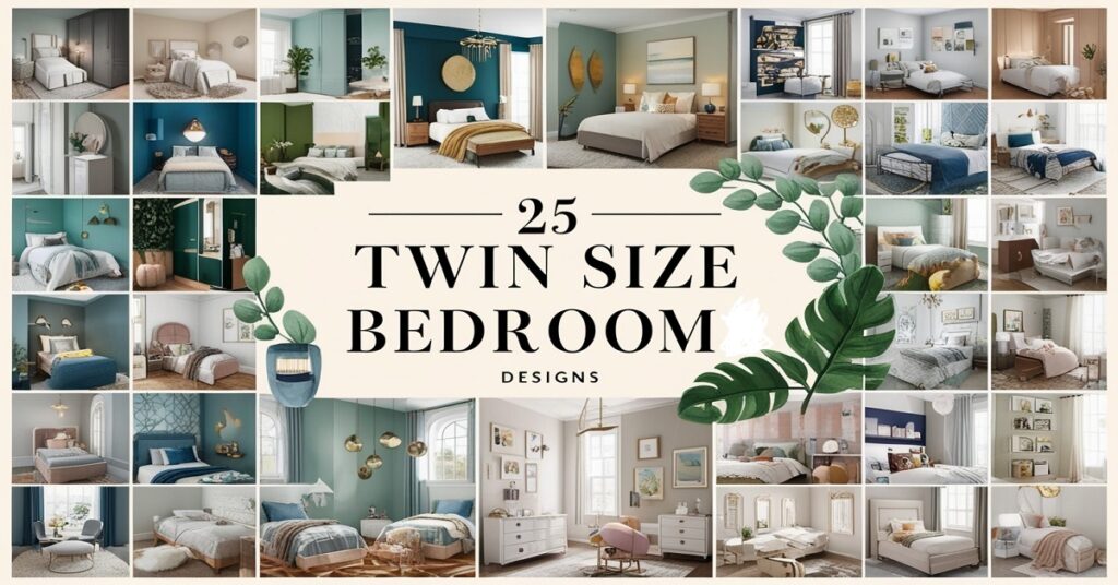 25 Creative Twin Size Bedroom Designs for Compact Spaces