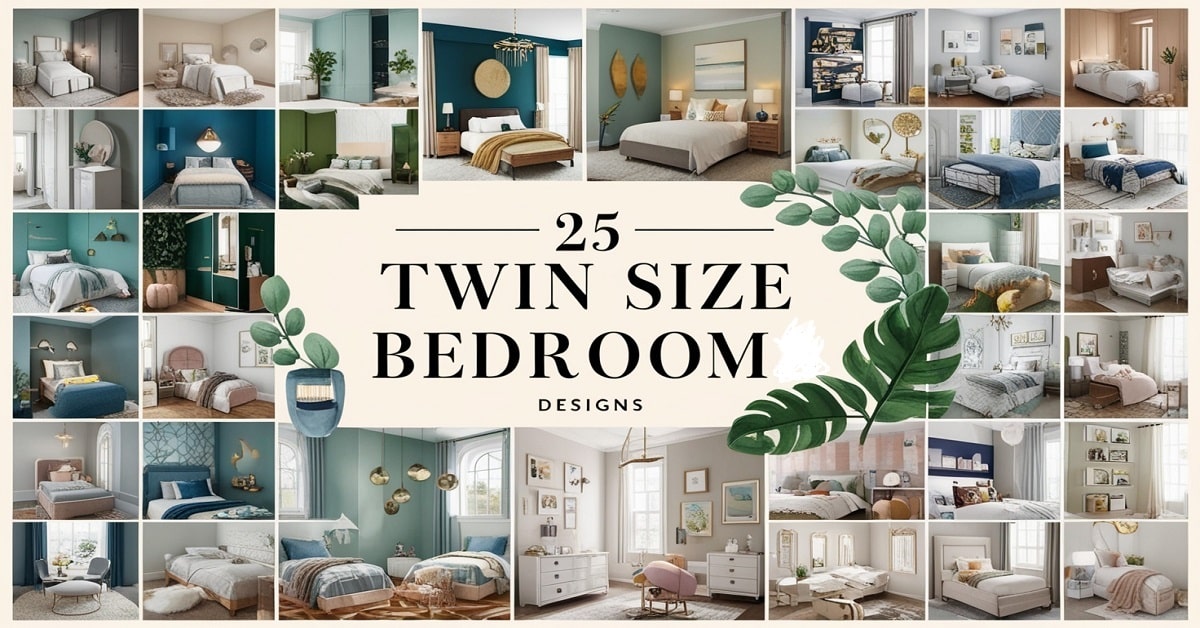 Read more about the article 25 Creative Twin Size Bedroom Designs for Compact Spaces