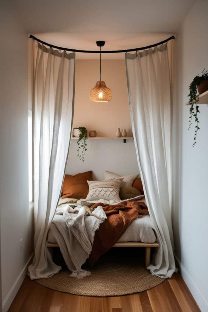 Wrap It in Curtains and Create a Cocoon