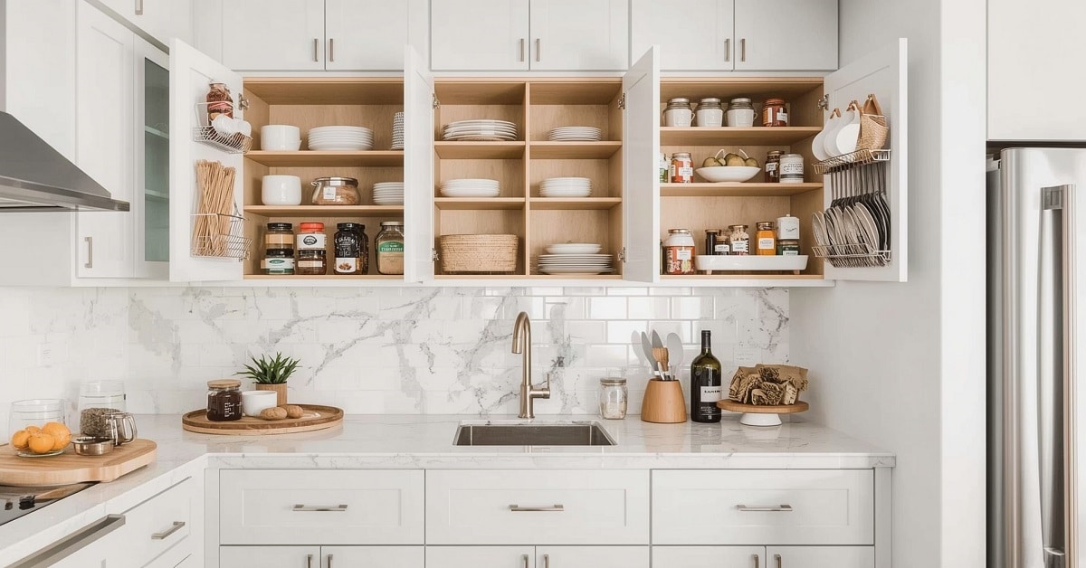 You are currently viewing 20 Smart Kitchen Cabinet Ideas to Maximize Storage & Efficiency
