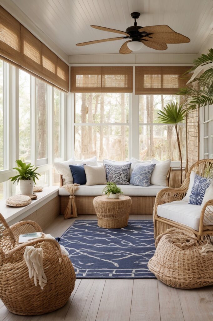 Coastal Cool with Rattan and Linen