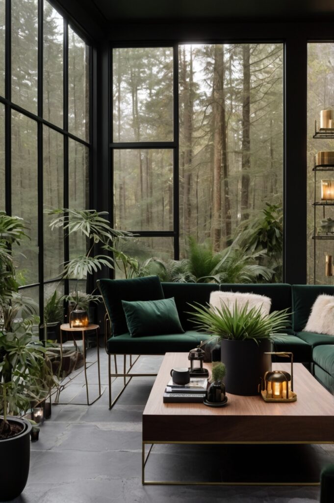 Moody Glass-Box Sunroom