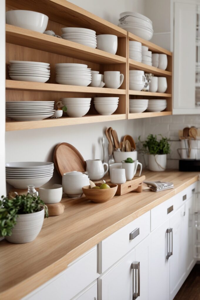 Use Shelf Risers – Double the Space, Half the Drama